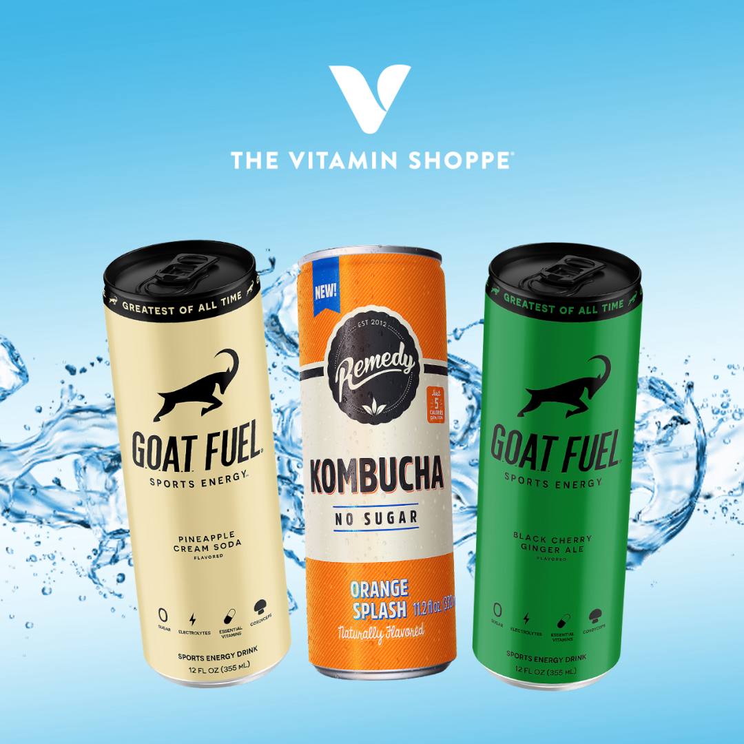 Vitamin Shoppe’s $1 Drinks Weekend – G.O.A.T. Fuel and Remedy! icon